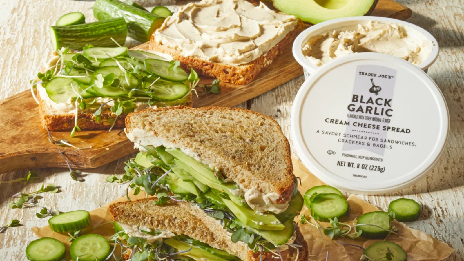 Trader Joe's Debuts A Luxurious Black Garlic Cream Cheese Spread