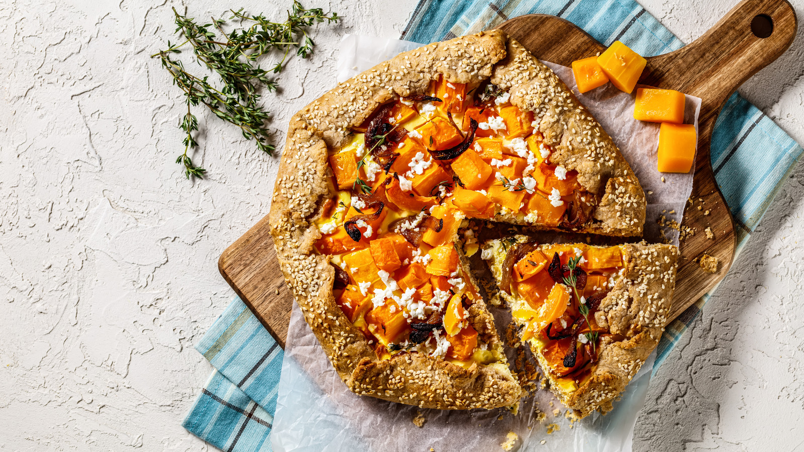 Trader Joe's Debuts Butternut Squash And Onion Tart Just In Time For