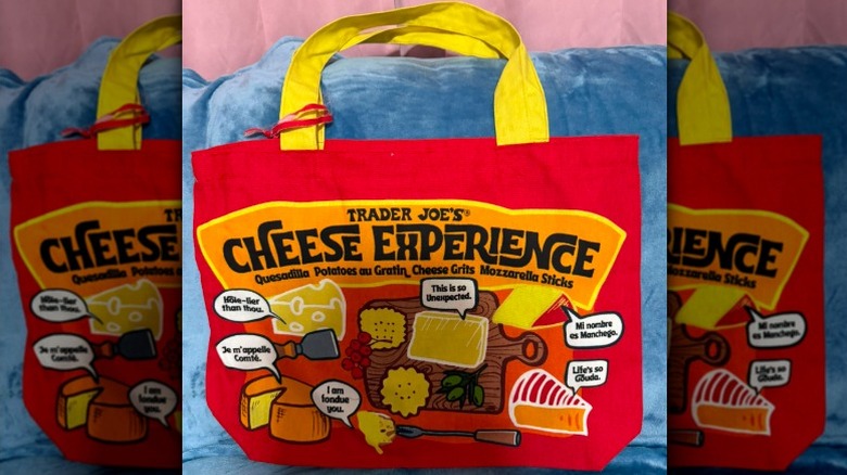 A Trader Joe's Cheese Experience tote bag