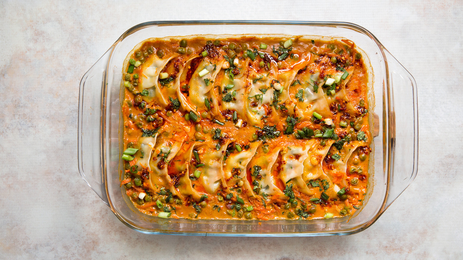 Trader Joe's Dumpling Bake Recipe (Veggie Curry Style) - Tasting Table