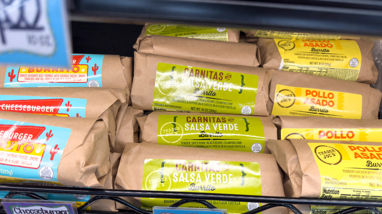 different Trader Joe's burritos
