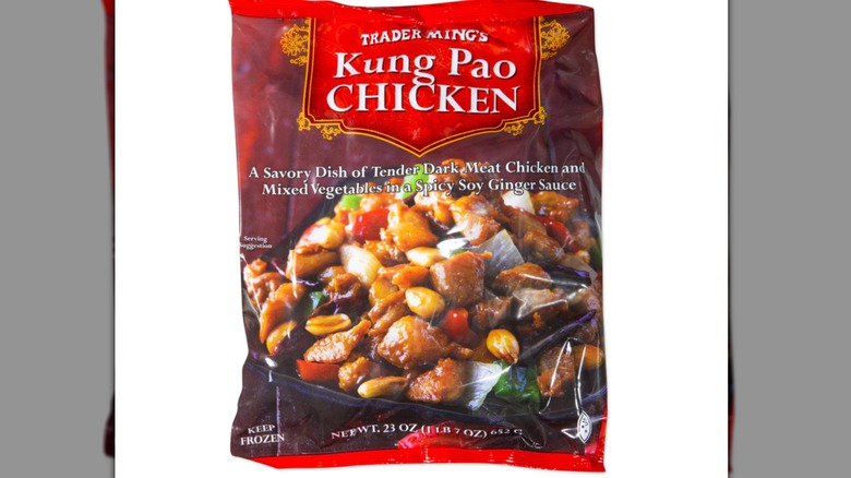 A bag of frozen chicken and vegetables