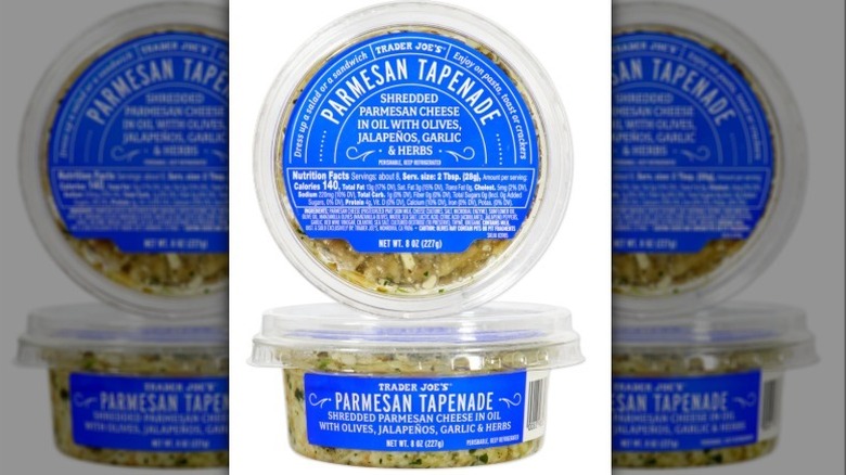 Parmesan Tapenade on a white background
