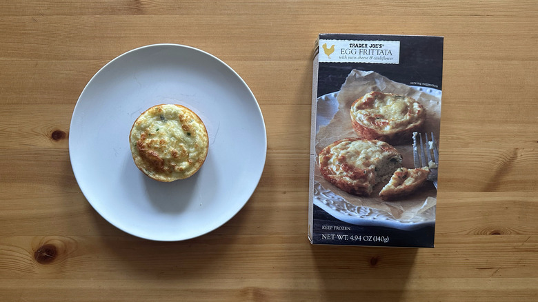 Trader Joe's Egg Frittata on white plate