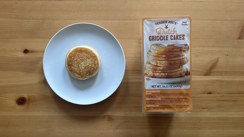 Trader Joe's Dutch Griddle Cakes on white plate