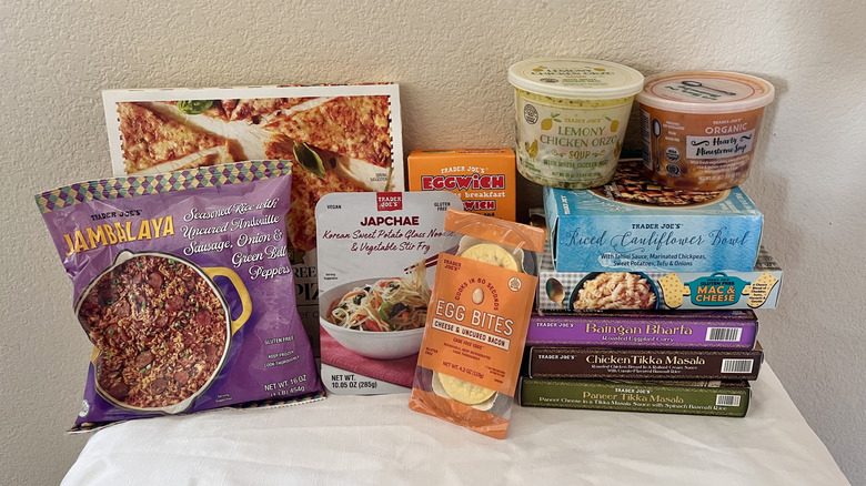 Different Trader Joe's gluten-free items on a table