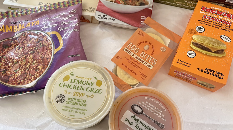 View of different gluten free items from Trader Joe's
