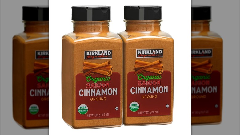 Two bottles of Kirkland Signature Organic Ground Saigon Cinnamon
