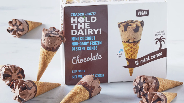 Package of Hold the Dairy! Vegan Chocolate Mini Cones