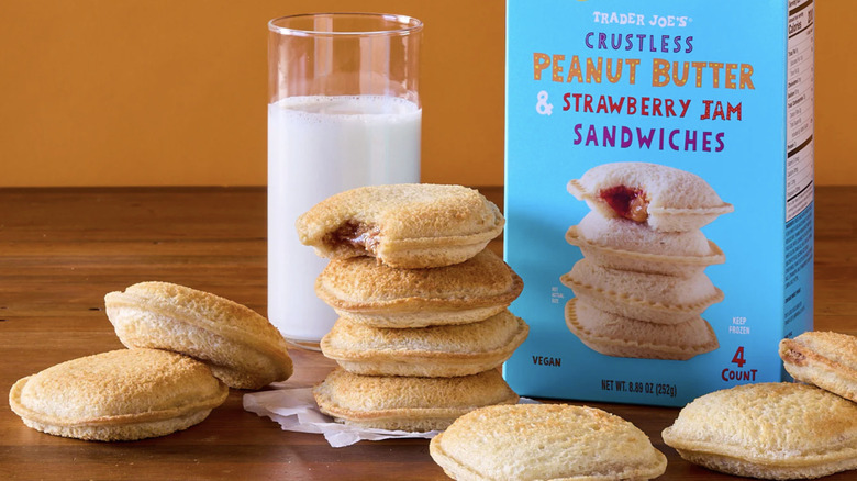 Trader Joe's Crustless Peanut Butter & Strawberry Jam Sandwiches