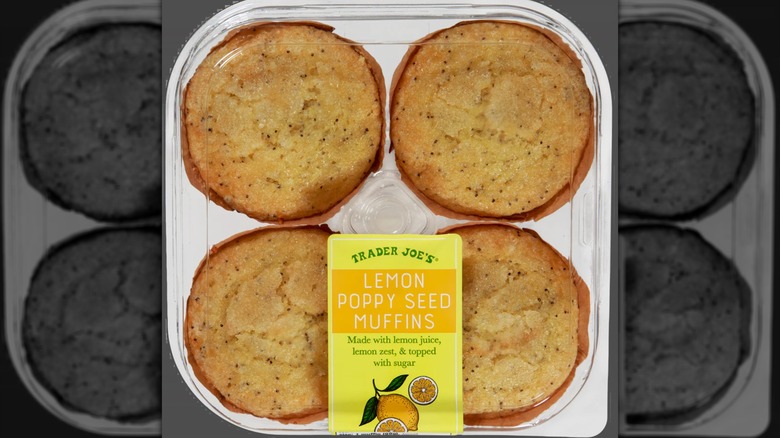 A stock image of Trader Joe's Lemon Poppy Seed Muffins