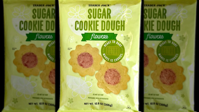 A stock image of Trader Joe's Sugar Cookie Dough Flowers