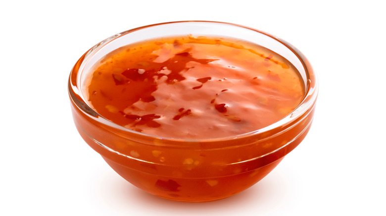 Dipping sauce in bowl