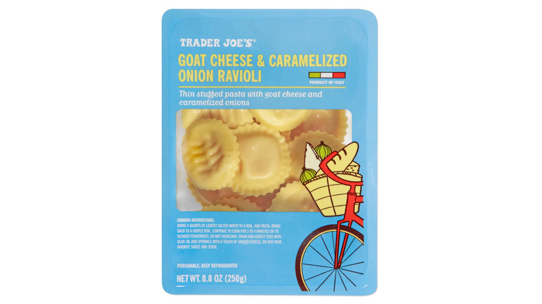 Box of Trader Joe's Goat Cheese & Caramelized Onion Ravioli