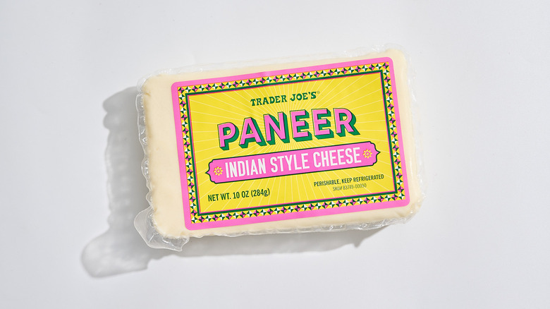 package of paneer cheese on a table