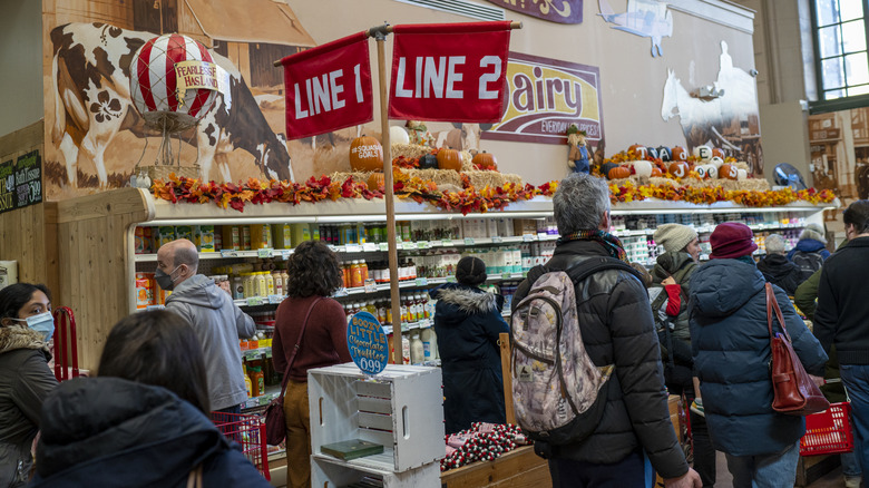 shopping at Trader Joe's