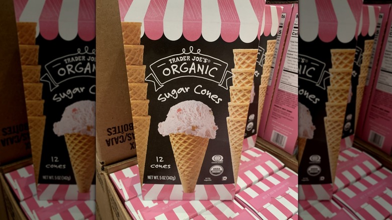 Sugar cones in a box