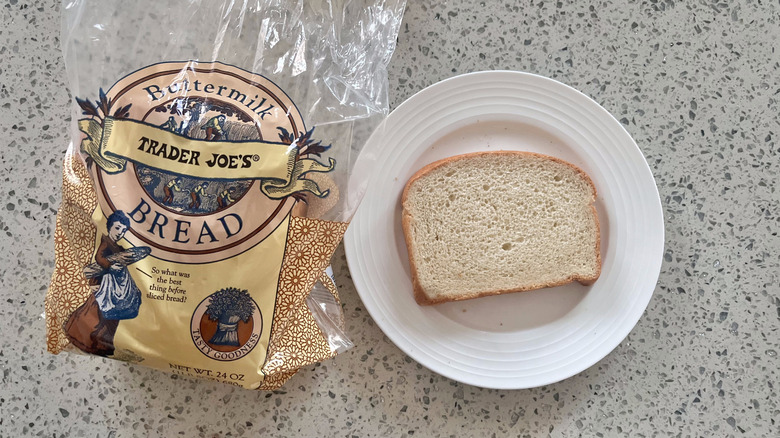 Buttermilk Bread slice on a plate
