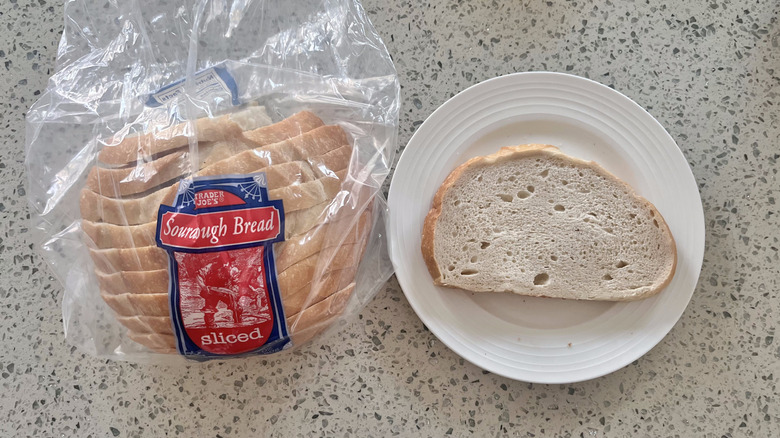 Sourdough Bread Sliced slice on a plate