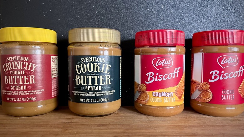 Jars of Lotus and Trader Joe's Cookie Butters