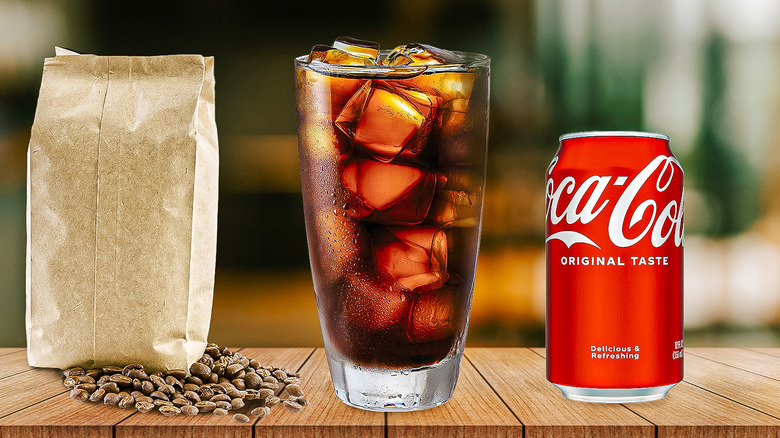 coffee and cola glasses