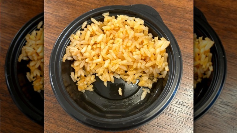 Taco Bell rice in container