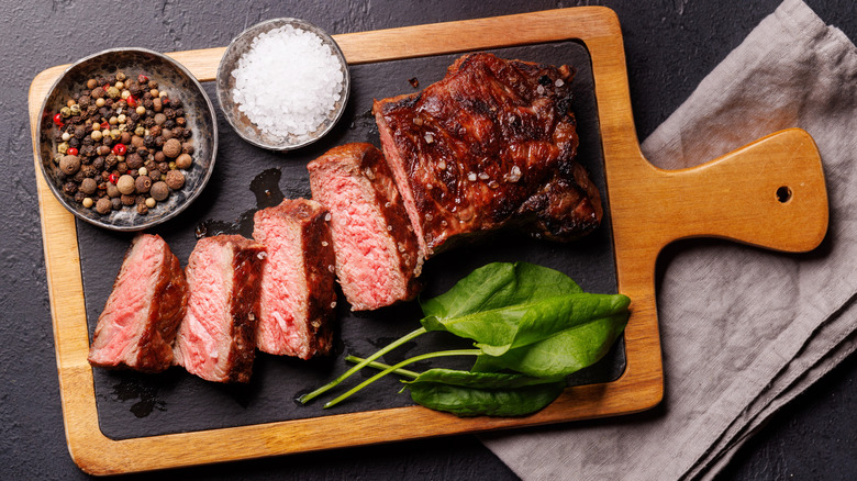 Perfect cooked steak