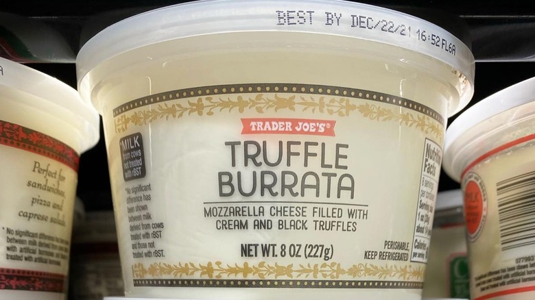 trader joe's truffle burrata container