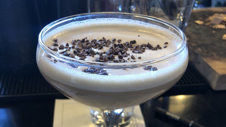 Espresso martini with chocolate