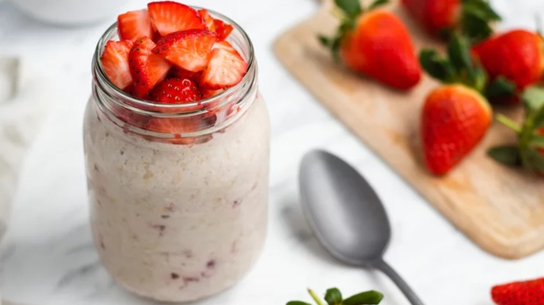 Tasting Table's Strawberry Overnight Oats