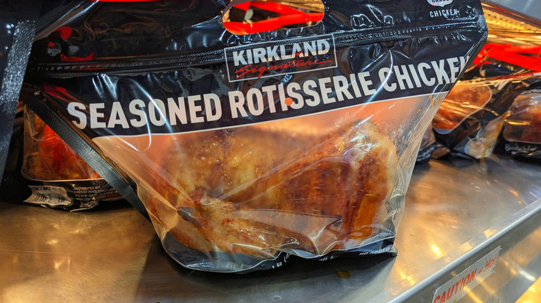 Rotisserie chicken bag Kirkland Signature
