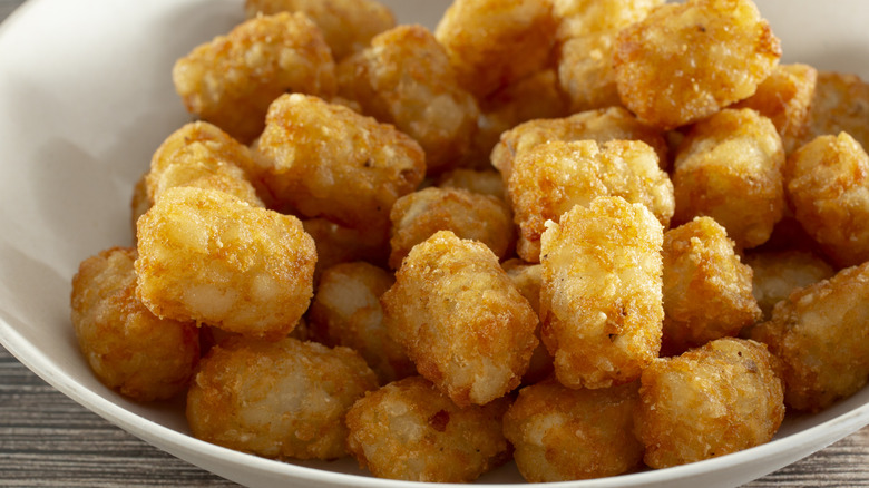 bowl of cooked tater tots