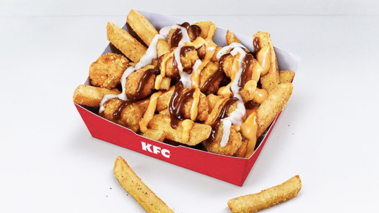 An order of KFC's dirty loaded fries