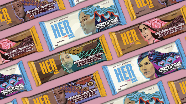 Hershey's International Women's Day Canada candy bars