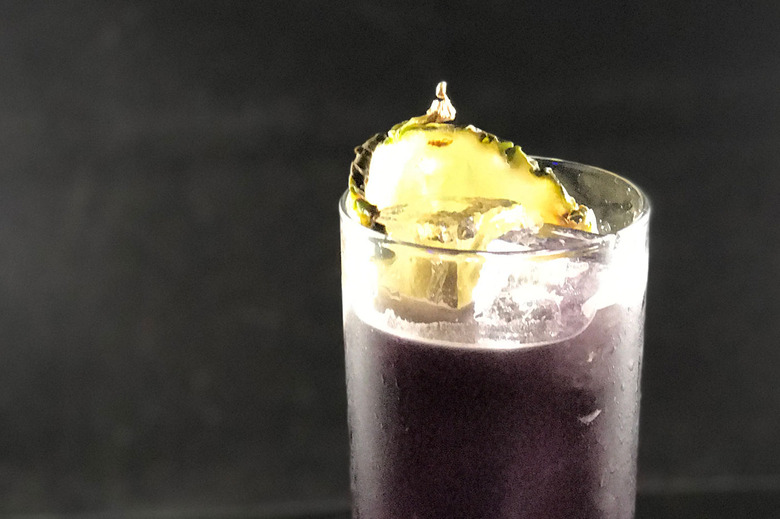 Rum Cocktail Recipe with Pineapple and Ube