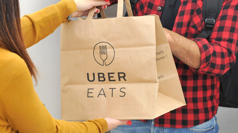 Uber Eats delivery of food