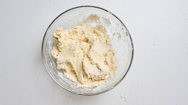 Dough ball in a bowl