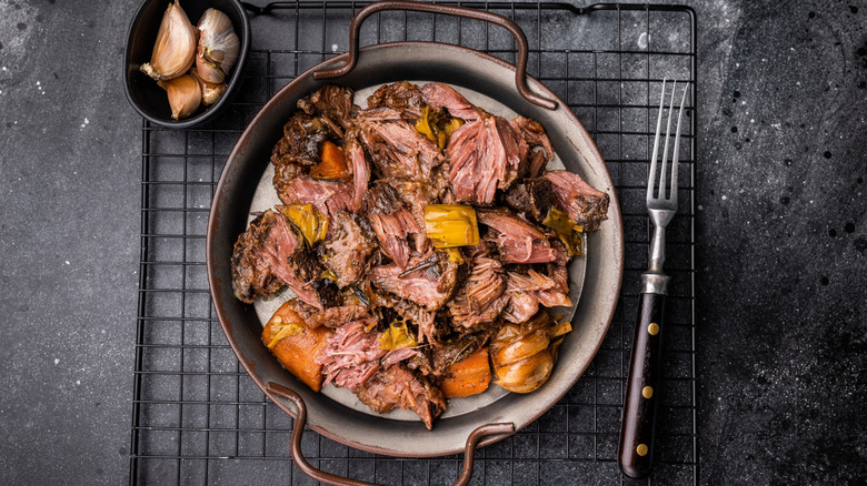 A braised beef cheek dish