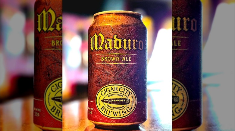 A can of Maduro brown ale