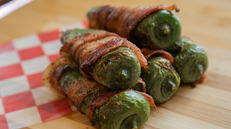 Bacon wrapped jalapeños