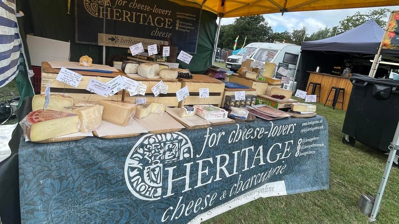 Cheese stand at the Cheese & Chilli Festival