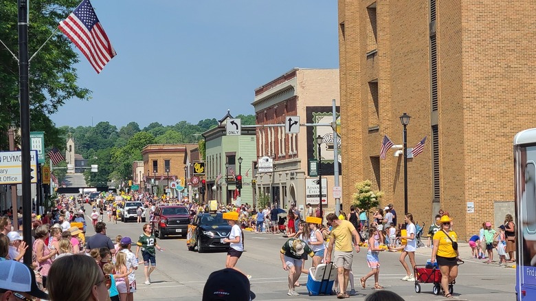 The walk at the Cheese Capital Festival in Plymouth