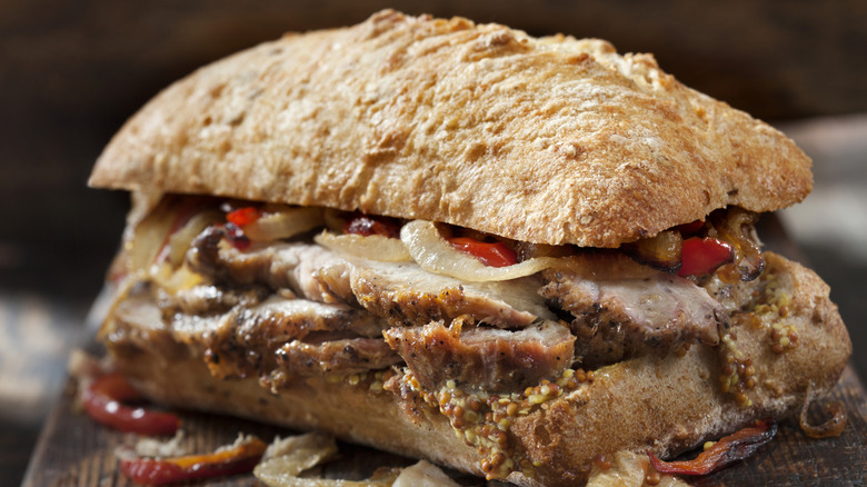 roast pork sandwich