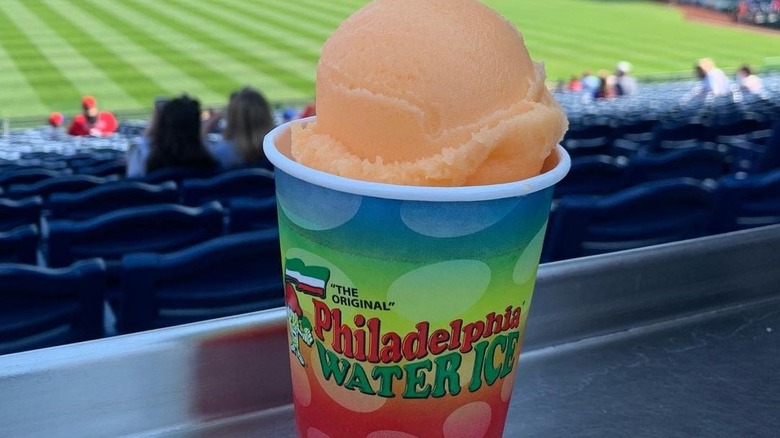 water ice in cup