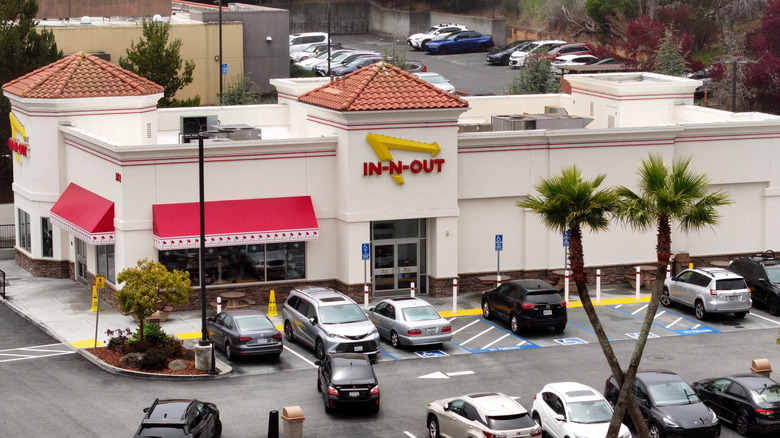 View of In-N-Out parking lot