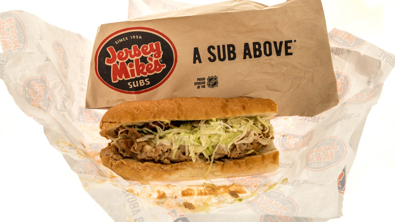 Hot submarine from Jersey Mikes