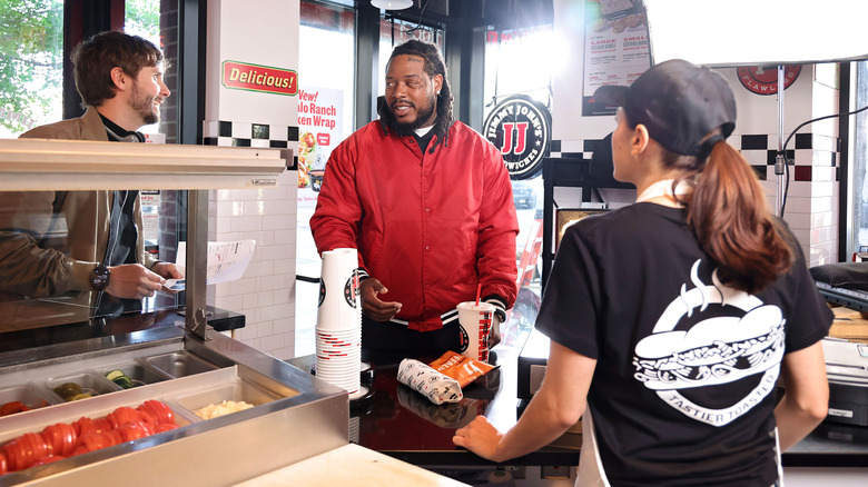 Fetty Wap orders his meal clearly at Jimmy Johns