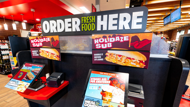 two touch screens for ordering food at sheetz