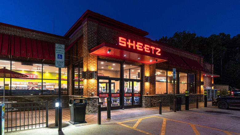 the front entrance of a sheetz