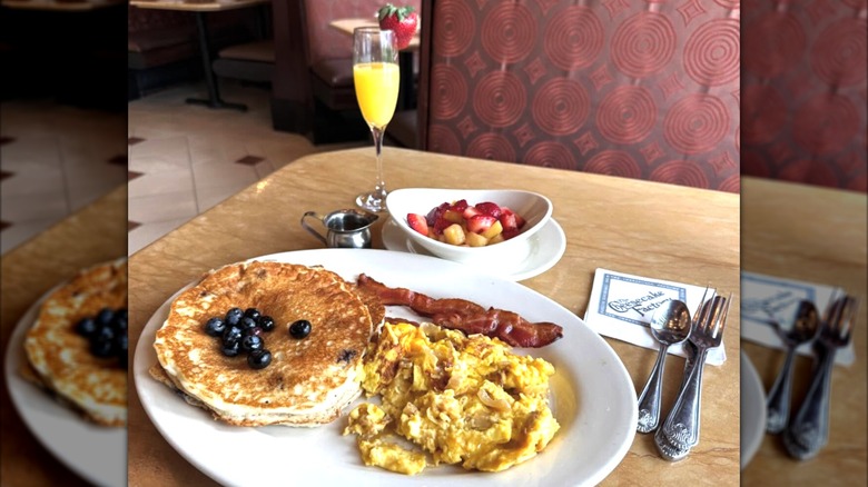 Brunch items at Cheesecake Factory